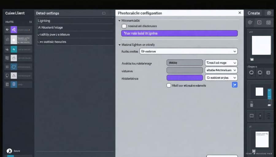 User interface showing AI model configuration settings and parameters for object detection