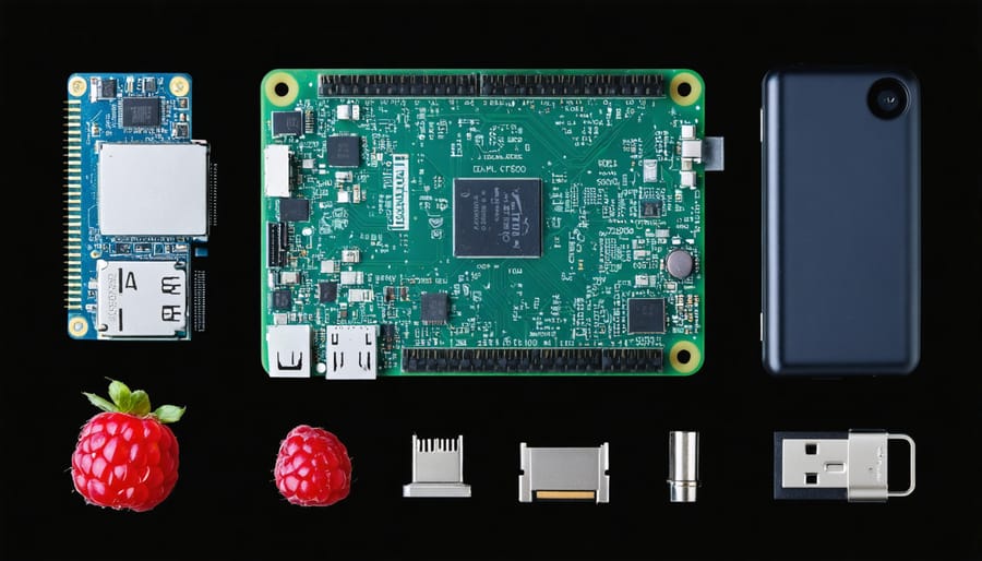 Essential hardware components for Raspberry Pi facial recognition setup