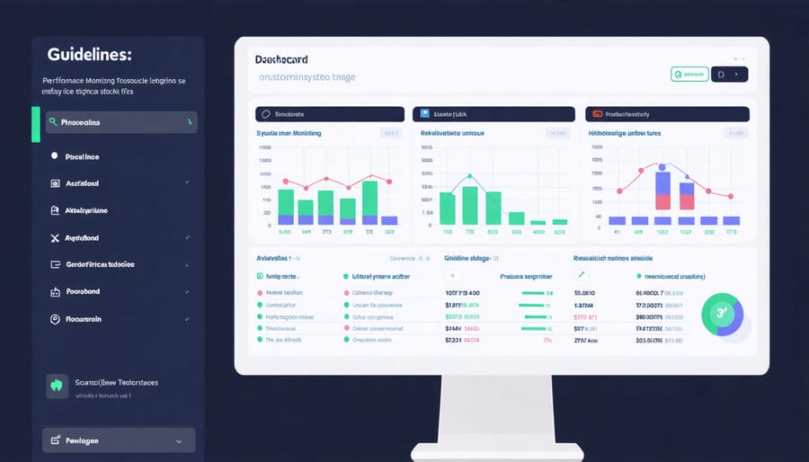 Dashboard displaying CPU, RAM, and network metrics for virtual machine performance on Raspberry Pi