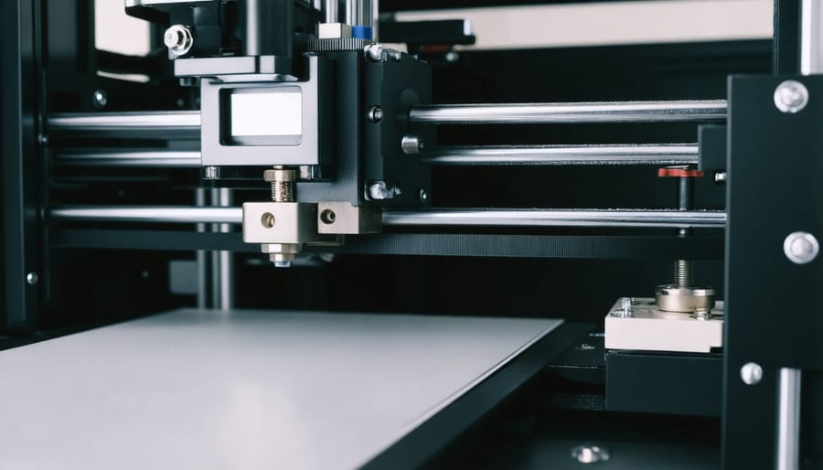 Demonstration of checking 3D printer belt tension using proper measurement tools