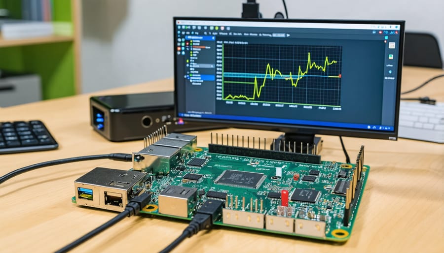 Complete Raspberry Pi workstation running Pure Data with audio visualization patches