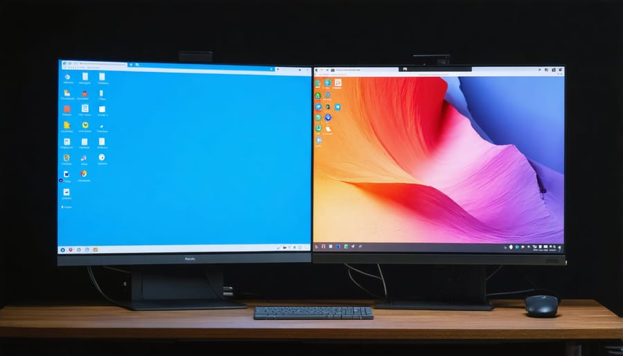 Split screen showing Raspberry Pi OS, Ubuntu, and Manjaro ARM desktop interfaces