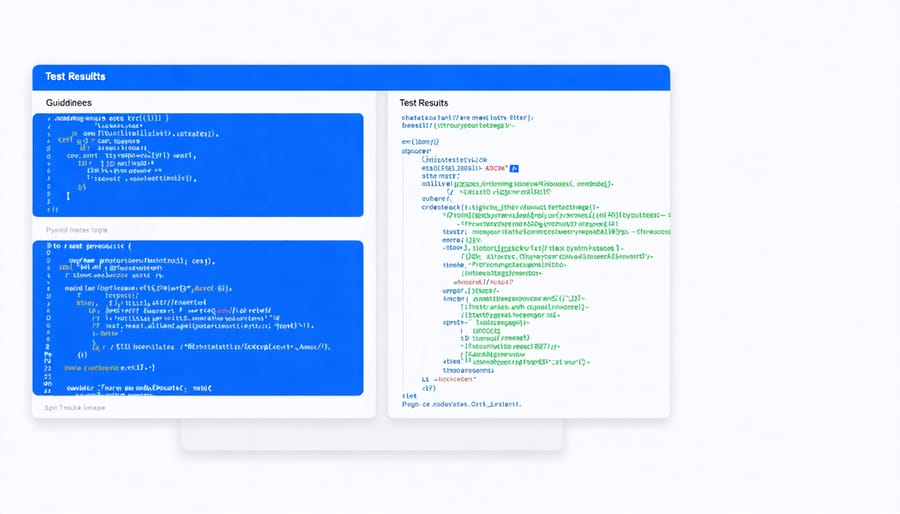 Side-by-side comparison of PyTest code and its execution output on Raspberry Pi