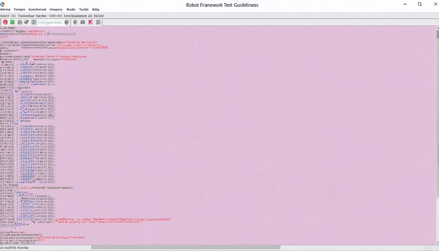 Robot Framework command line interface showing test execution results on Raspberry Pi