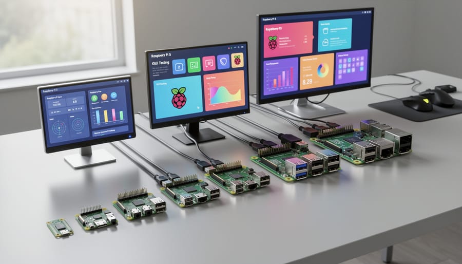 Comparison of different Raspberry Pi models for GUI automated testing