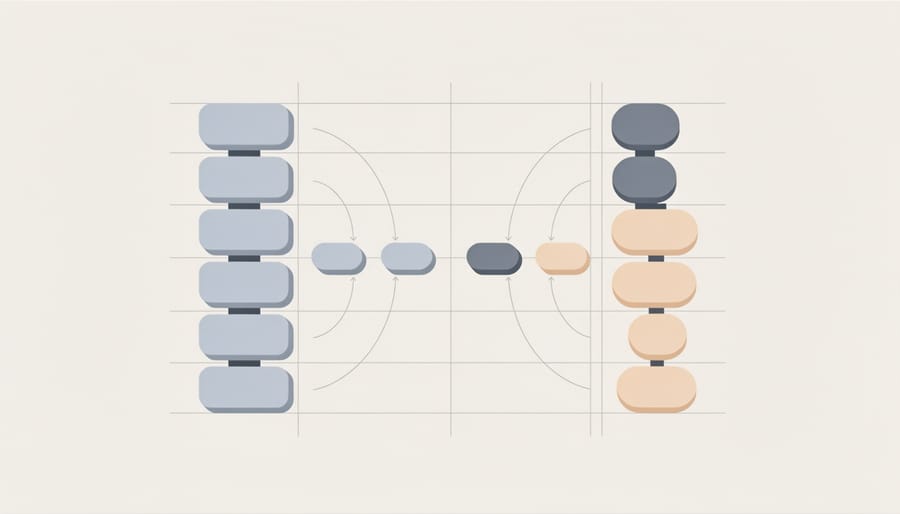 Transparent acrylic blocks arranged like a checkerboard symbolizing component compatibility